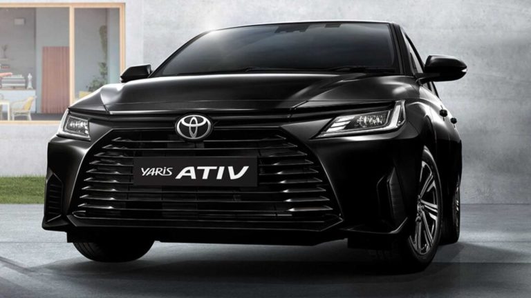 2023 Toyota Yaris Ativ дебютирует в качестве седана в версии маленького хэтчбека