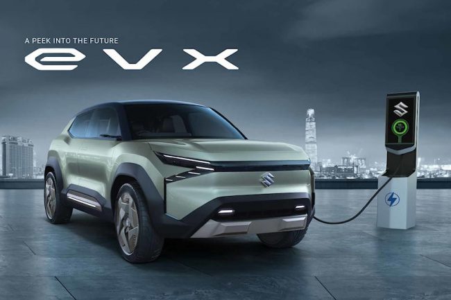 Компания Suzuki представила концепт электрического кроссовера Suzuki eVX