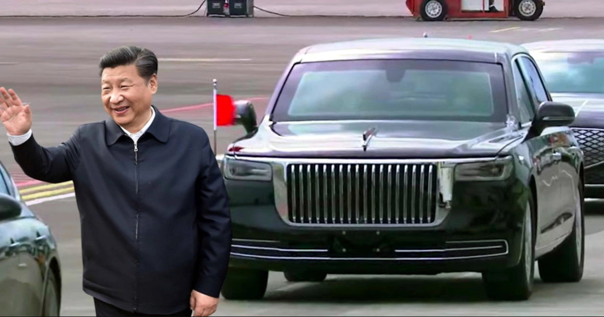 Секретные китайские бронированные лимузины Hongqi N701 заметили в Москве