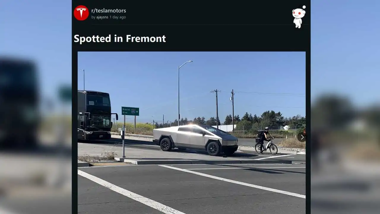 Tesla Cybertruck, замеченный во Фримонте, выглядит более изысканным, чем когда-либо