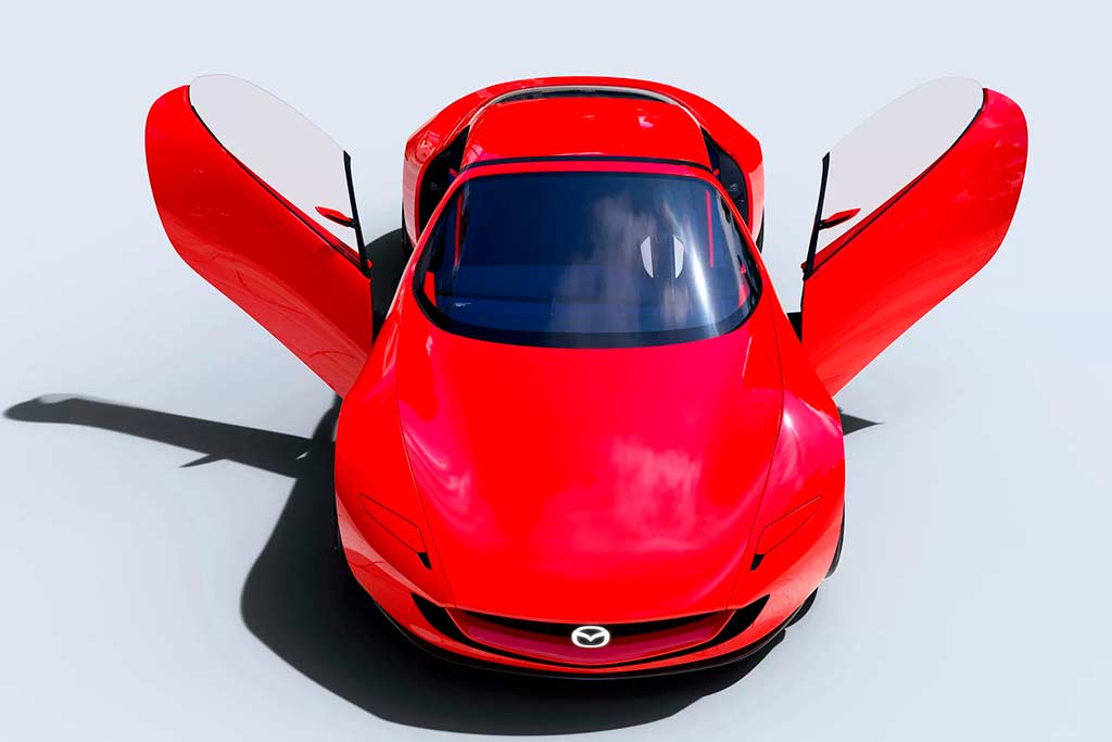 Японцы представили концептуальный гибридный спорткар Mazda Iconic SP с роторным мотором