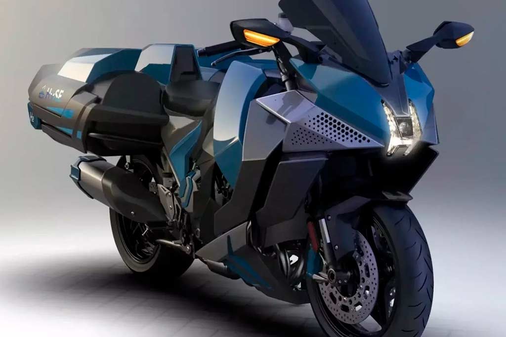 Kawasaki показала концептуальный водородный мотоцикл на базе модели Ninja H2 SX