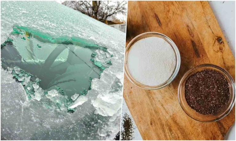 Раскрыт необычный лайфхак, как растопить лед на стеклах машины незаменимым атрибутом кухонного шкафа