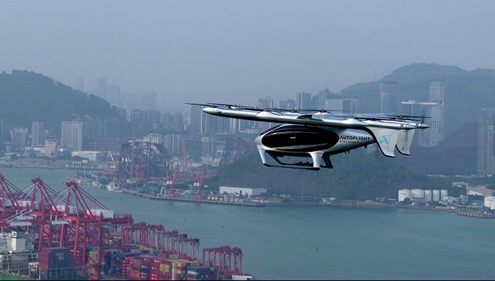 В Китае беспилотное аэротакси впервые совершило междугородний перелёт