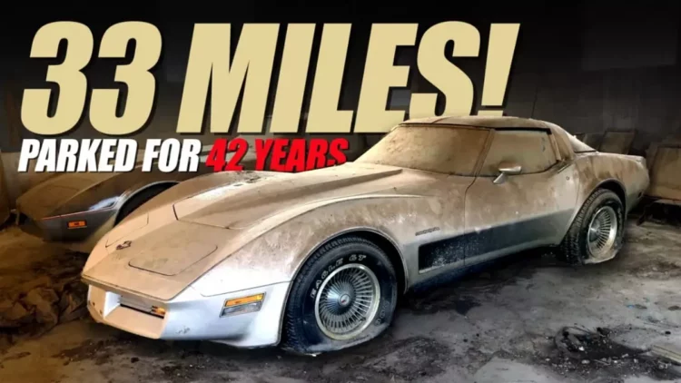Кто-то купил этот Corvette 1982 года и забыл его в сарае на 42 года